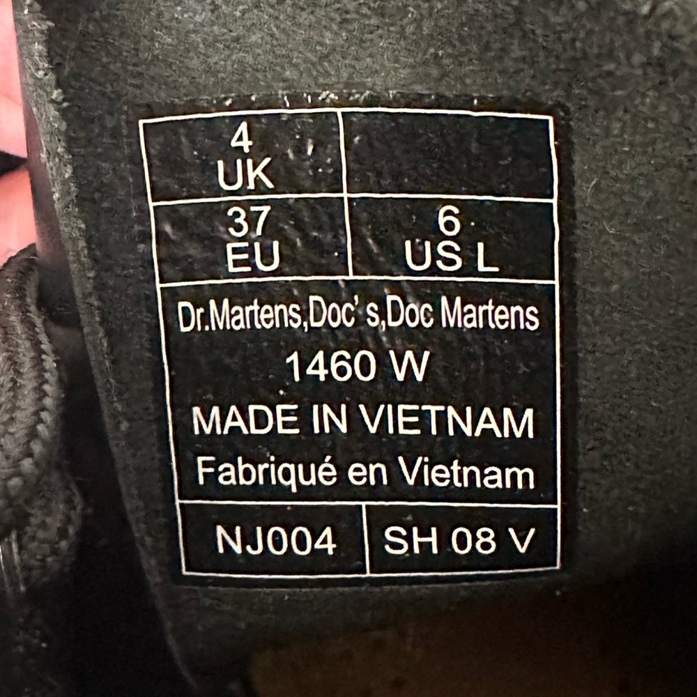 Black Doc Martens 1460 Boots - Picture 4 of 4
